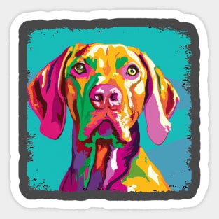 Vizsla Pop Art - Dog Lover Gifts Sticker